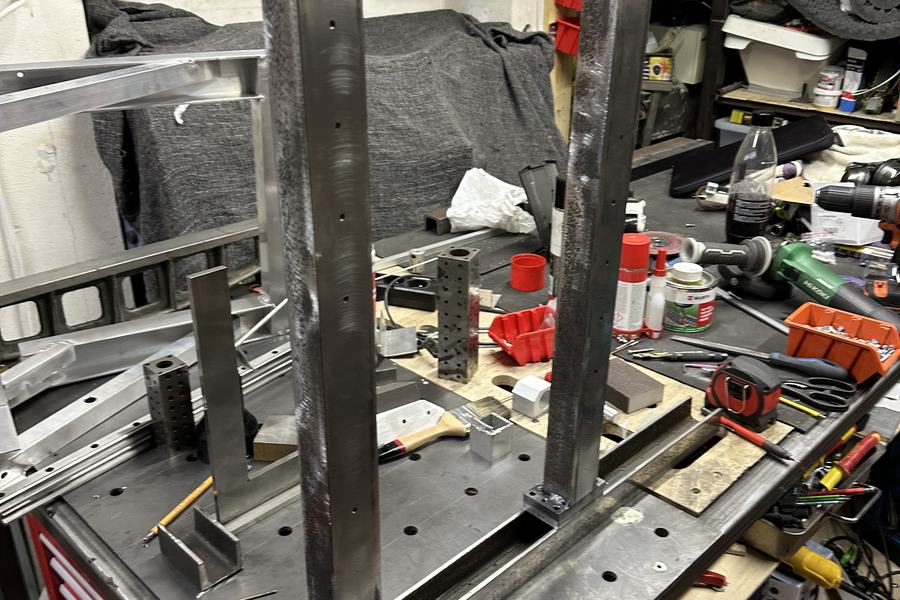 Z pillars to X axis check